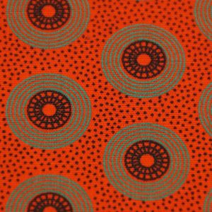 "Circles" tomatenrot mit grün//schwarz