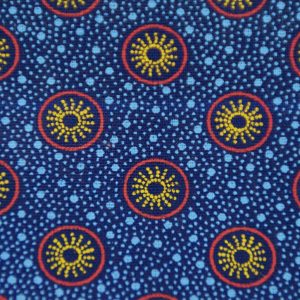 "Sky Lights" dunkel/jeans/hellblau,sonnengelb/rot