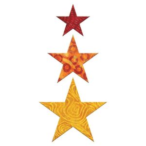 Accuquilt Stanzform Star 2, 3, 4 inch