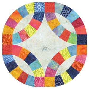 "Accuquilt Stanzform Double Wedding Ring (enthält 2 Stanzformen!) 11 1/2 inch (ca. 29 cm)"