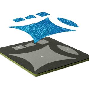 "Accuquilt Stanzform GO! BIG Double Wedding Ring 12,5 inch (31,75 cm) fertige Größe"  28-55258