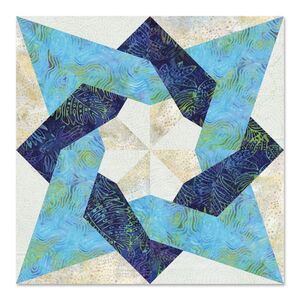 "Accuquilt Stanzform Tangle Star 10 inch zur Fertigung eines Blocks"