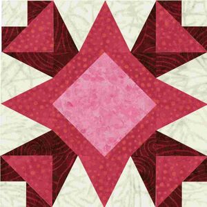 "Accuquilt Stanzform GO! Odette Block von Kaye England"Fertige Größe: Block 27,9 cm (ca. 11 inch)  28-55670